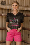 Smooth is Fast Neon Barrel Racer Tee - Also in Plus Size