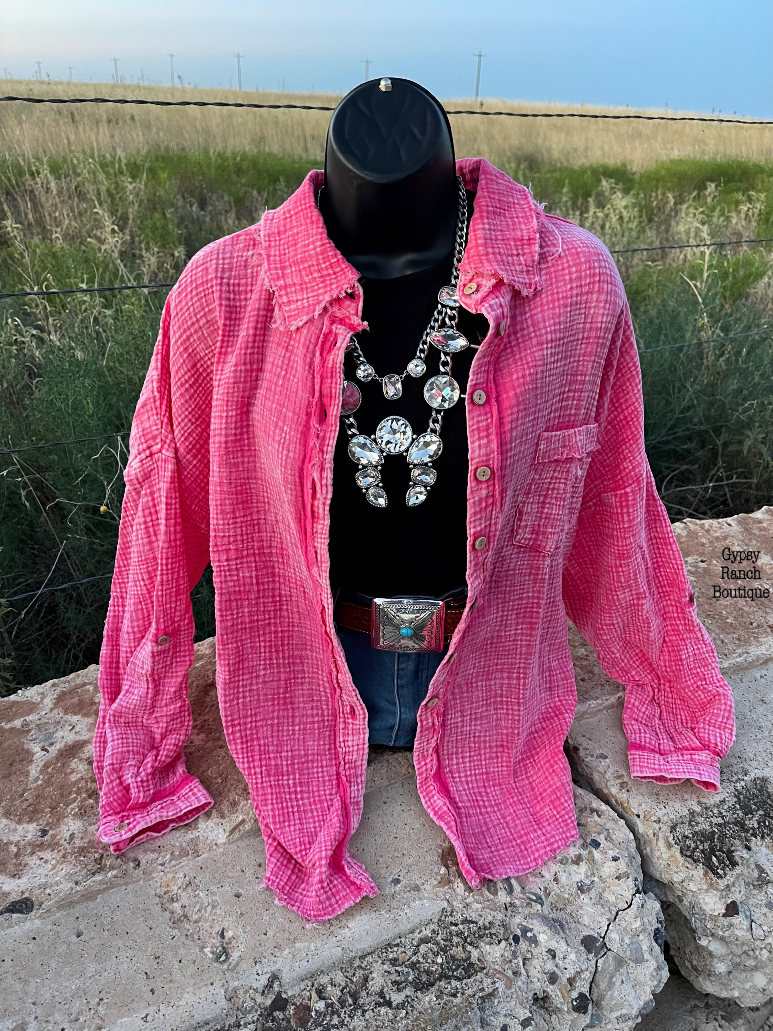 Pink Acid Wash Swimwear main image 1