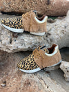 OakRidge Leopard HaironHide Fringe Leather Shoes