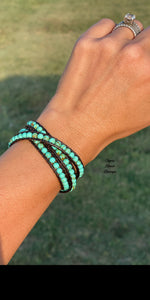 Jo Turquoise Wrap Bracelet