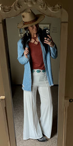 Whitley White Trouser Pants - Also in Plus Size