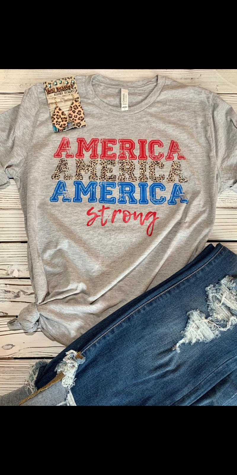 America America America Strong Top - Also in Plus Size