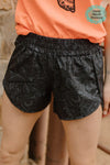 Sheridan Black Tooled Shorts - Also in Plus Size