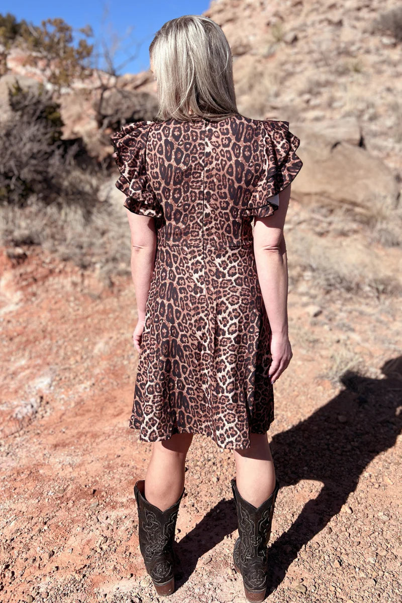 Spice It Up Leopard Dress - Also in Plus Size