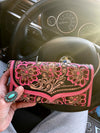 Timber Pink Leather Tooled Wallet