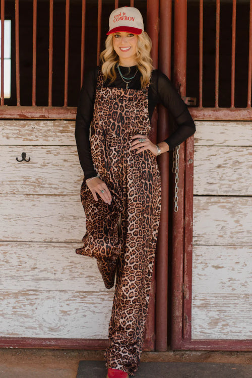 Range & Roar Leopard Jumpsuit - Also in Plus Size