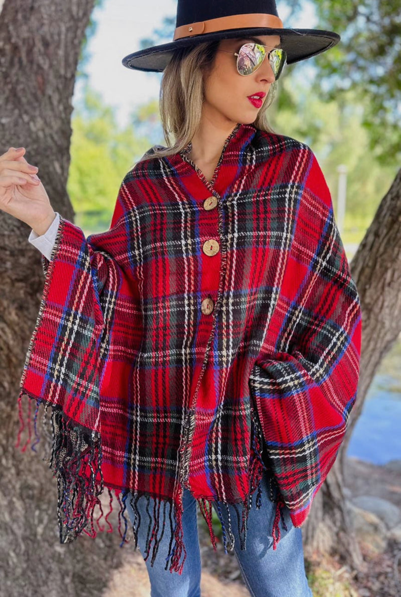 HallMark Poncho Cardigan - Also in Plus Size