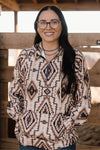 Desert Sands Aztec Pullover - Also in Plus Size