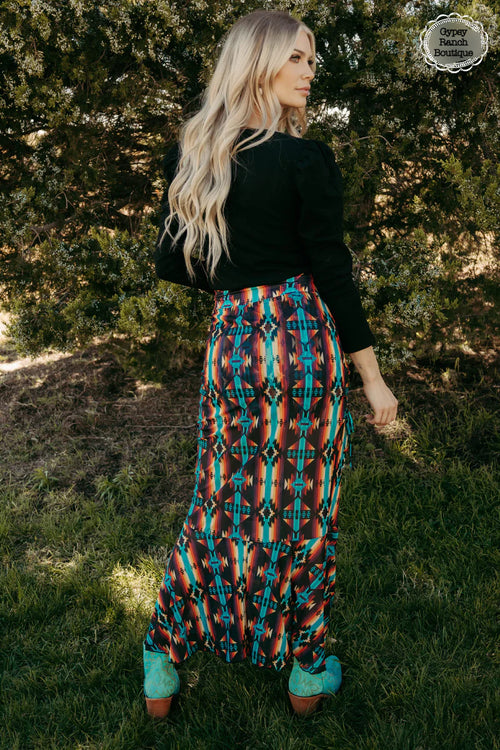 Alpine Aztec Skirt - Also in Plus Size