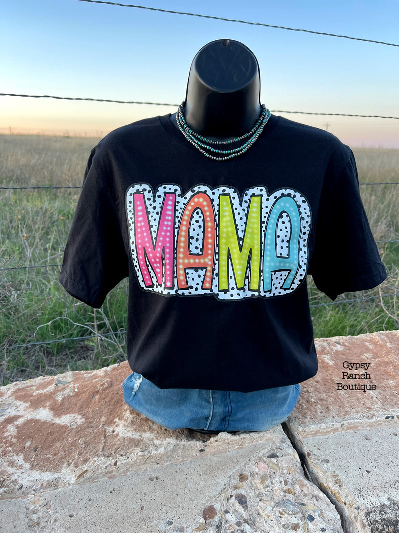 MAMA Dot Multi Color Tee - Also in Plus Size