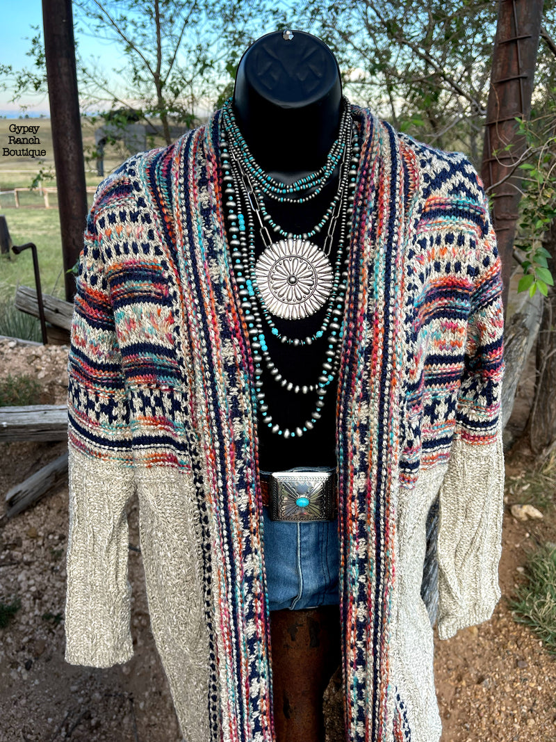 Famous Sierra Aztec Cardigan - Also in Plus Size