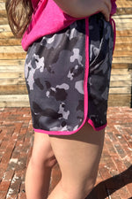 Bay City Camo Pink Shorts - Also in Plus Size