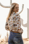 Down in the Desert Button Up Top - Also in Plus Size