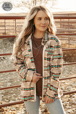 Dublin Aztec Shacket - Also in Plus Size