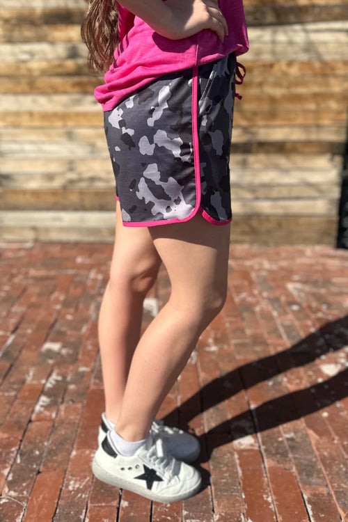Rhea Camo Long Shorts - Also in Plus Size