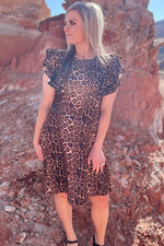 Spice It Up Leopard Dress - Also in Plus Size