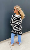 Koe Black Reversible Aztec Cloud Cardigan - Also in Plus Size