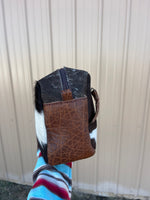 Stampede Cowhide Shaving Bag or Makeup Cosmetic Bag