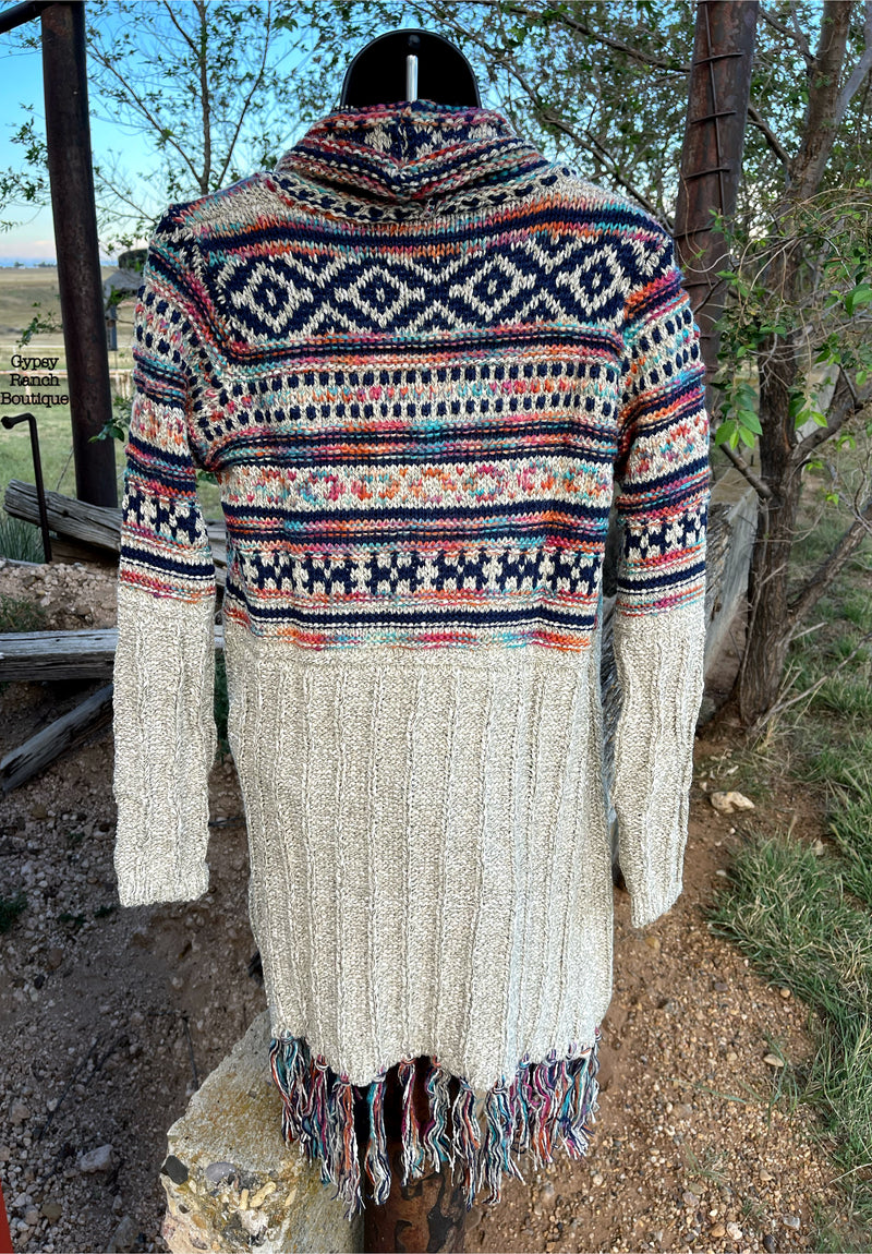 Famous Sierra Aztec Cardigan - Also in Plus Size
