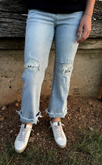 Bexleigh Sequin Patched Jeans