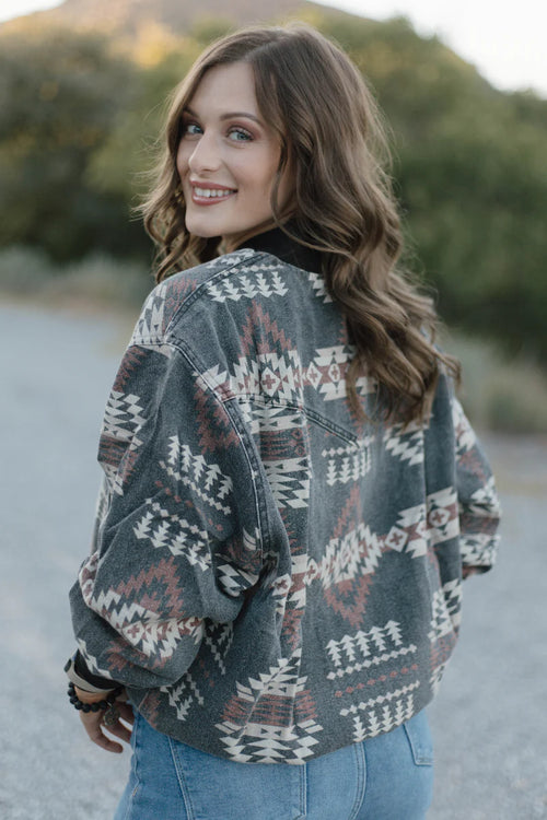 Palo Duro Aztec Jacket - Also in Plus Size