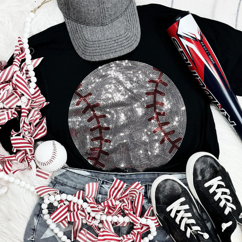 Baseball Spangle Tee - Also in Plus Size