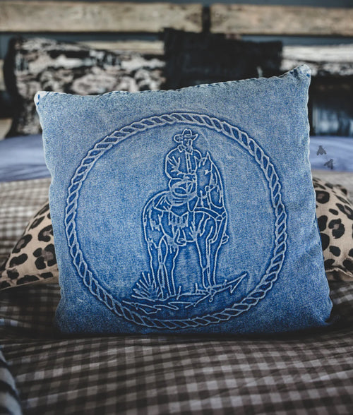 The Denim Boss Pillow Cover