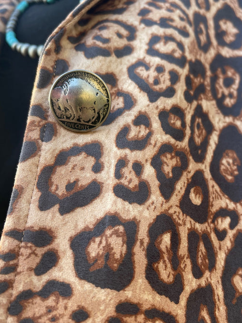 Porter Leopard Suede Blazer - Also in Plus Size