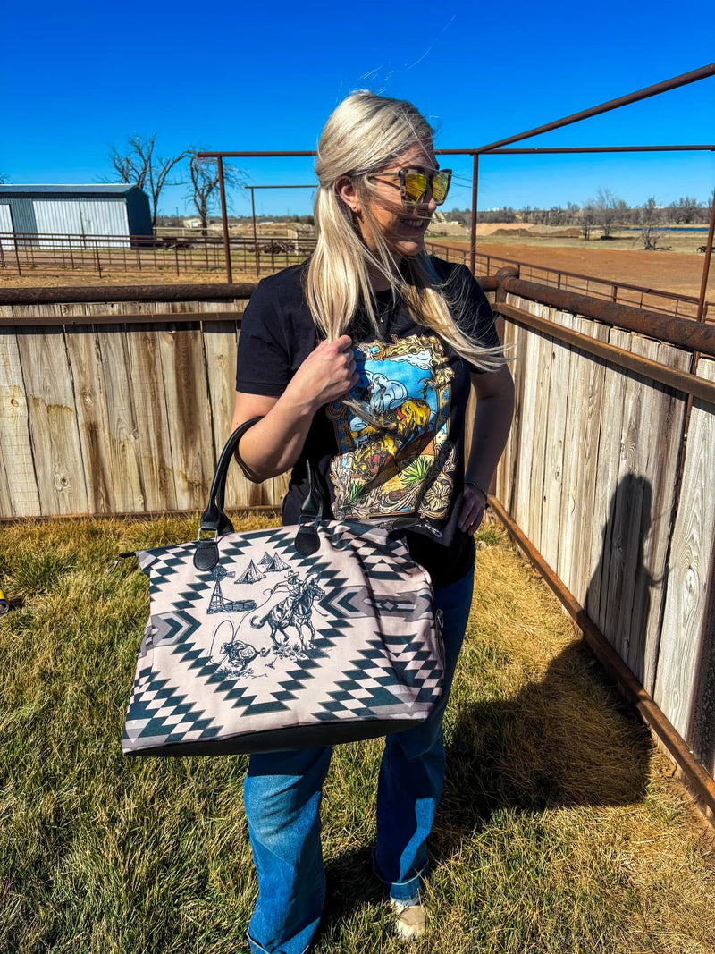 Rope & Tye Aztec Overnight XL Tote Bag