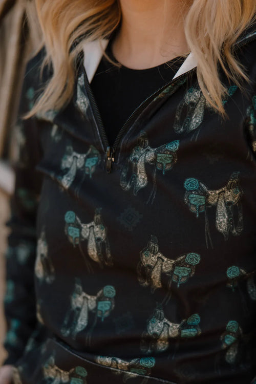 Southwest Saddle Pullover - Also in Plus Size