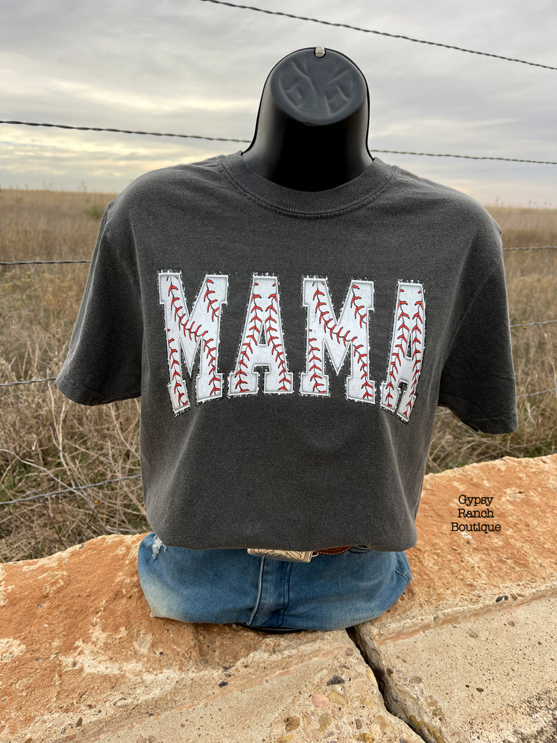 Baseball MAMA Stitches Tee - Also in Plus Size