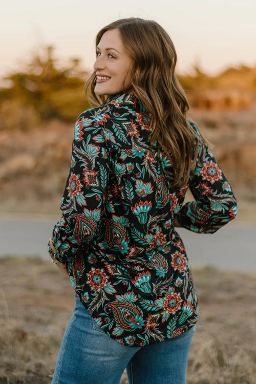 Praise It Paisley Top- Also in Plus Size