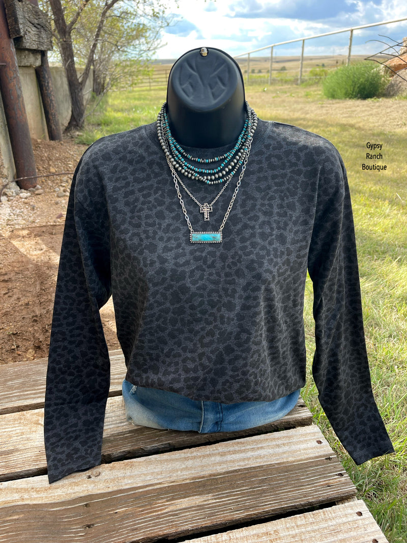 Fallon Leopard Long Sleeve Top - Also in Plus Size