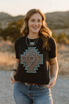Bronzed Bloom Aztec Tee - Also in Plus Size
