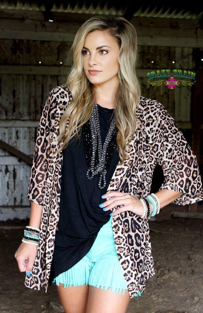 Laramie Leopard Caridgan - Also in Plus Size