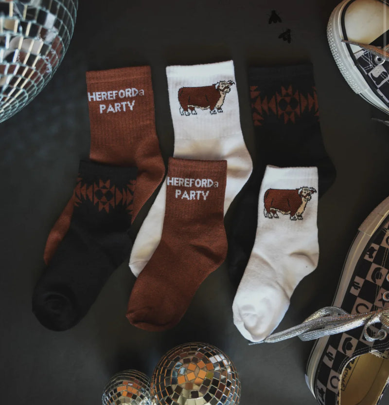 Hereford The Party Socks -3 pack
