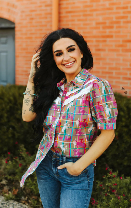 Plaid Posse Top - Also in Plus Size