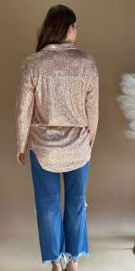Champagne Nights Sequin Top - Also in Plus SIze