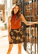 Mock Neck Cloud Basic Saddle Tank Top - Also in Plus Size