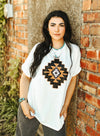 Tejas Sequin Aztec Top- Also in Plus Size