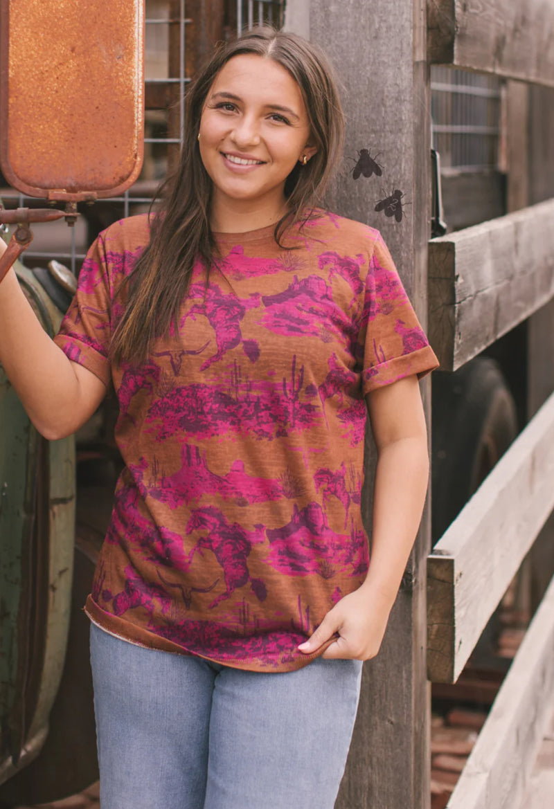 Bad Company Cactus Bronc Top - Also in Plus Size