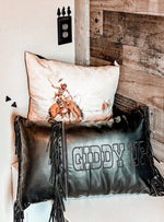 Giddy Up Fringe Pillow Case