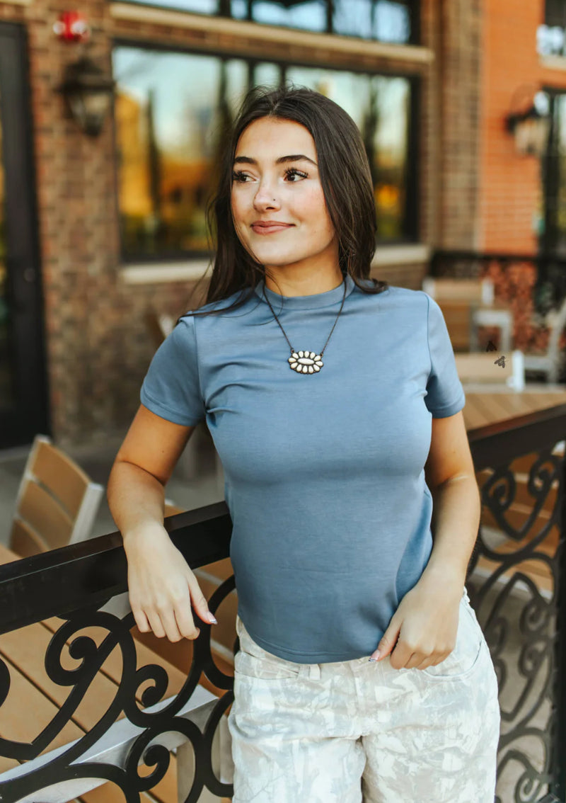 Cloud Basic Denim Top - Also in Plus Size