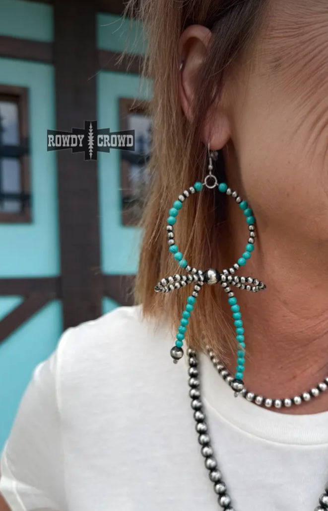 Bowen Navajo Pearl Hoop Earrings