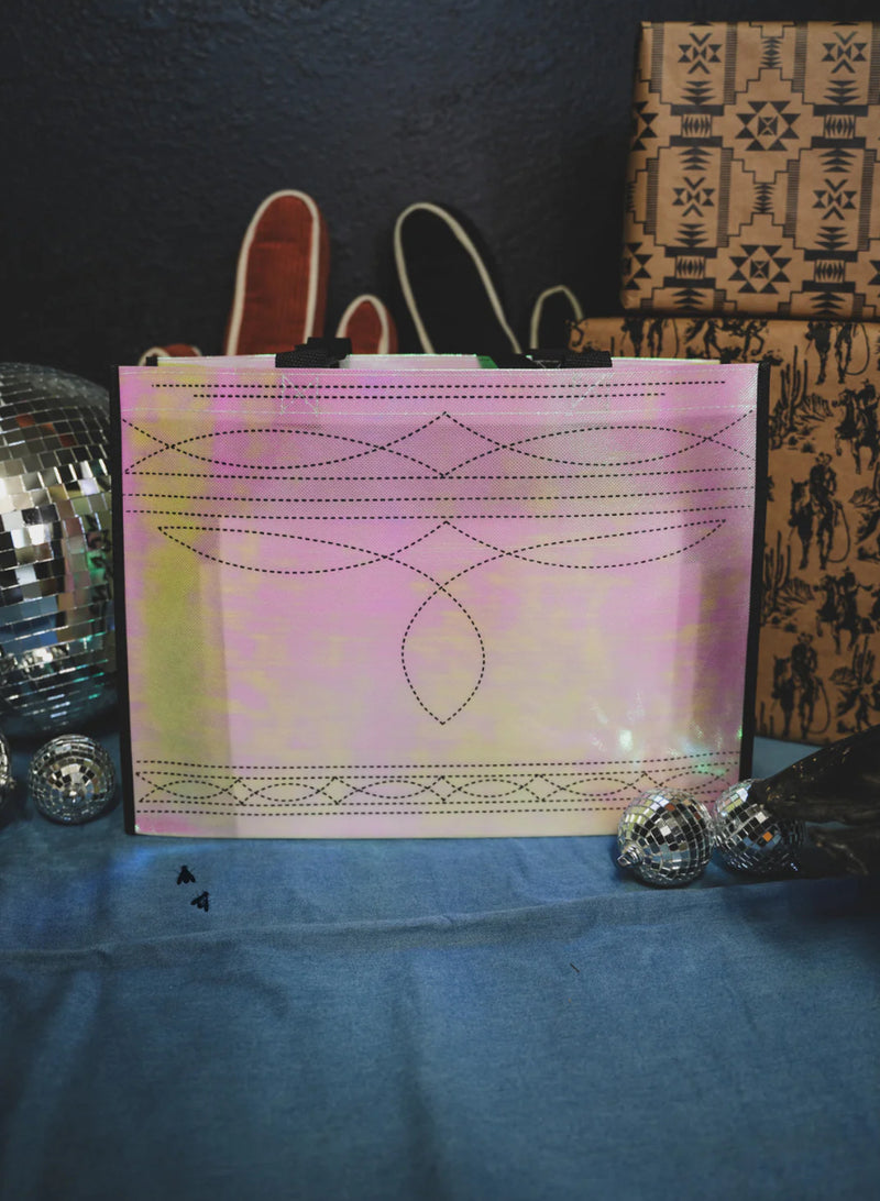 Wild Side Boot Stitch Tote Bag