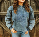 Urban Denim Hooded Top  - Also in Plus Size