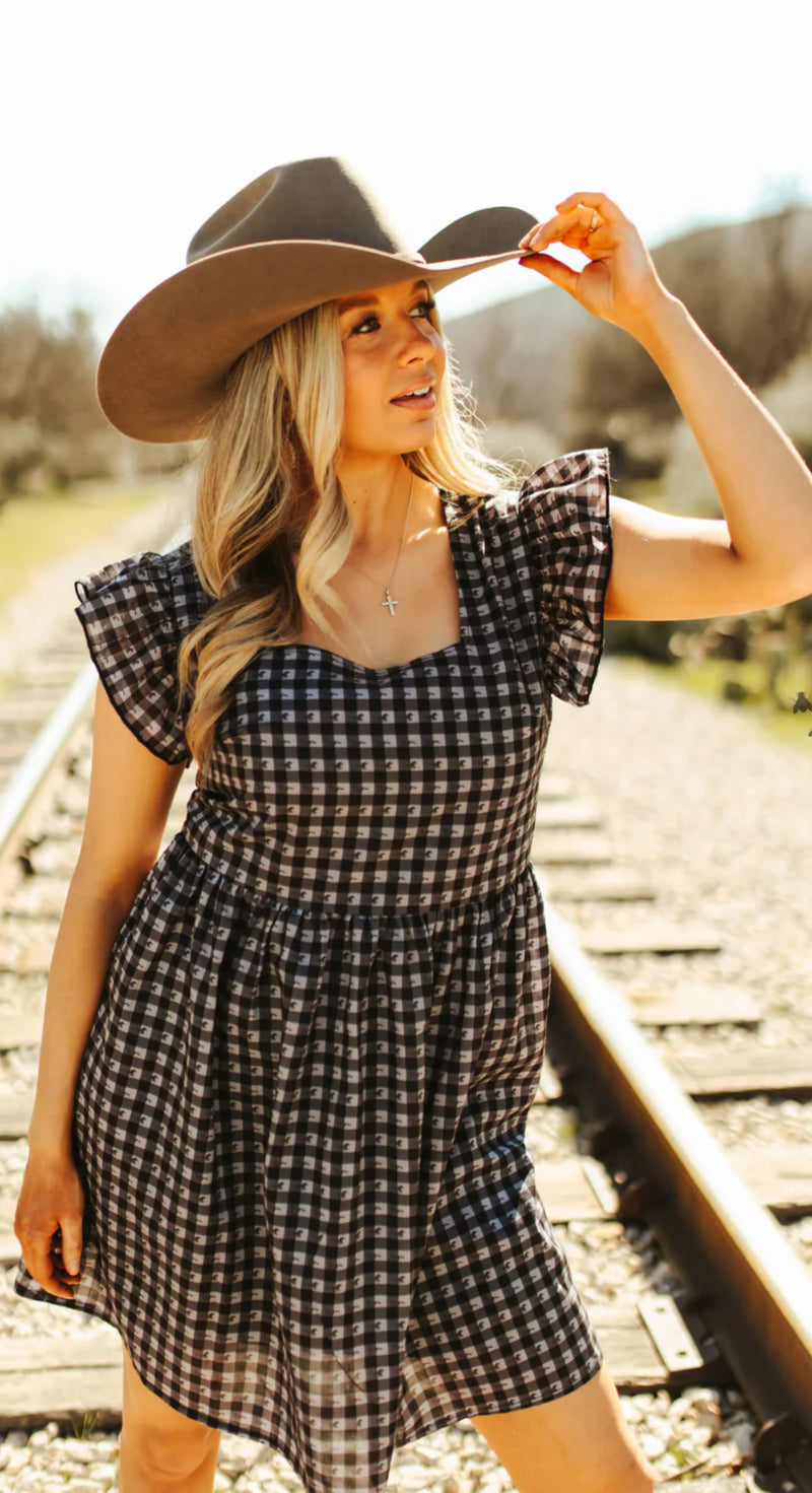 Mustang Moves Gingham Dress - Also in Plus Size