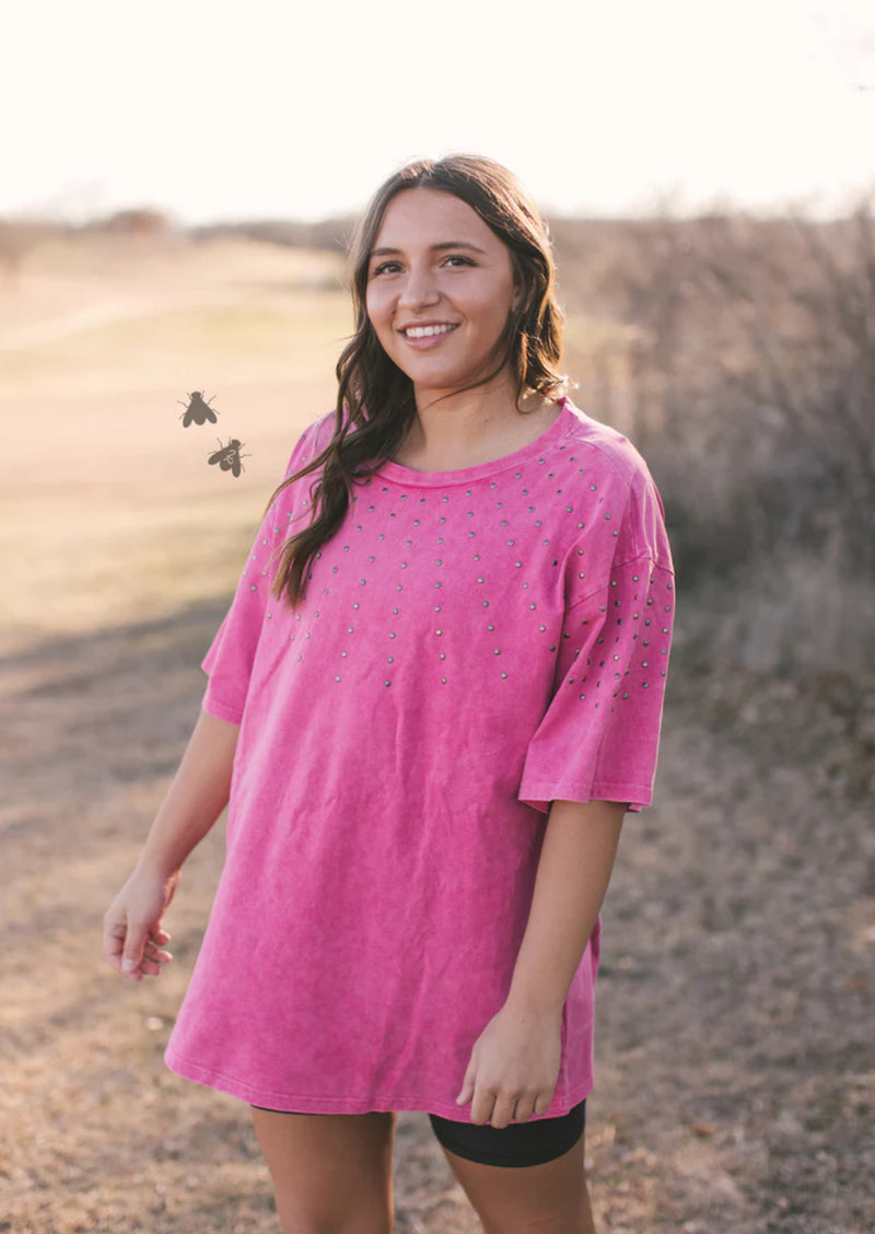 Concho Creek Pink Top  - Also in Plus Size
