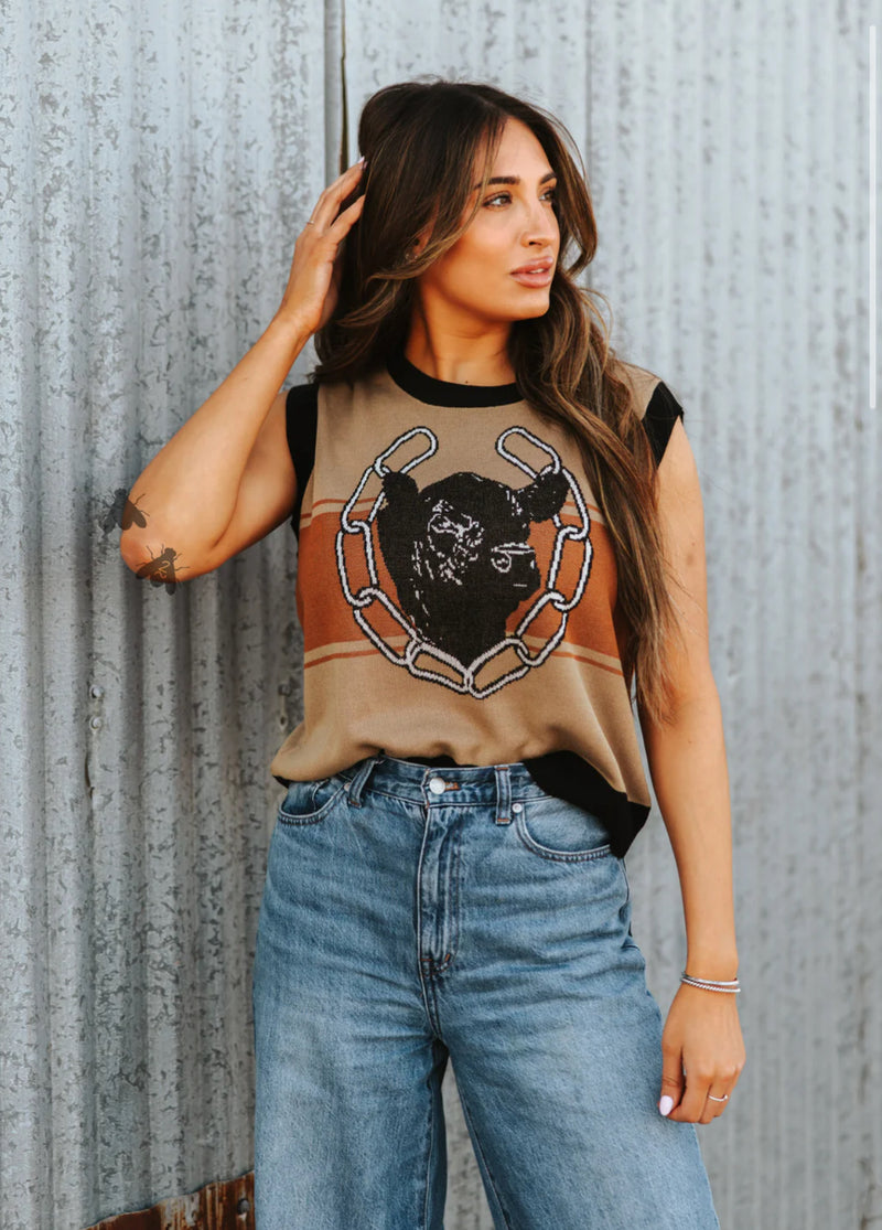 Vintage Angus Sweater Vest - Also in Plus Size