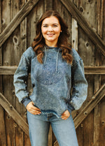 Urban Denim Hooded Top  - Also in Plus Size